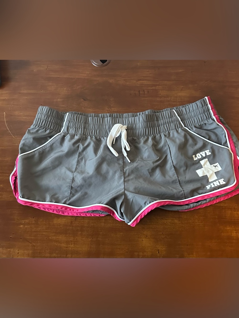 Victoria’s Secret Pink Vintage Gray Lifeguard Shorts M